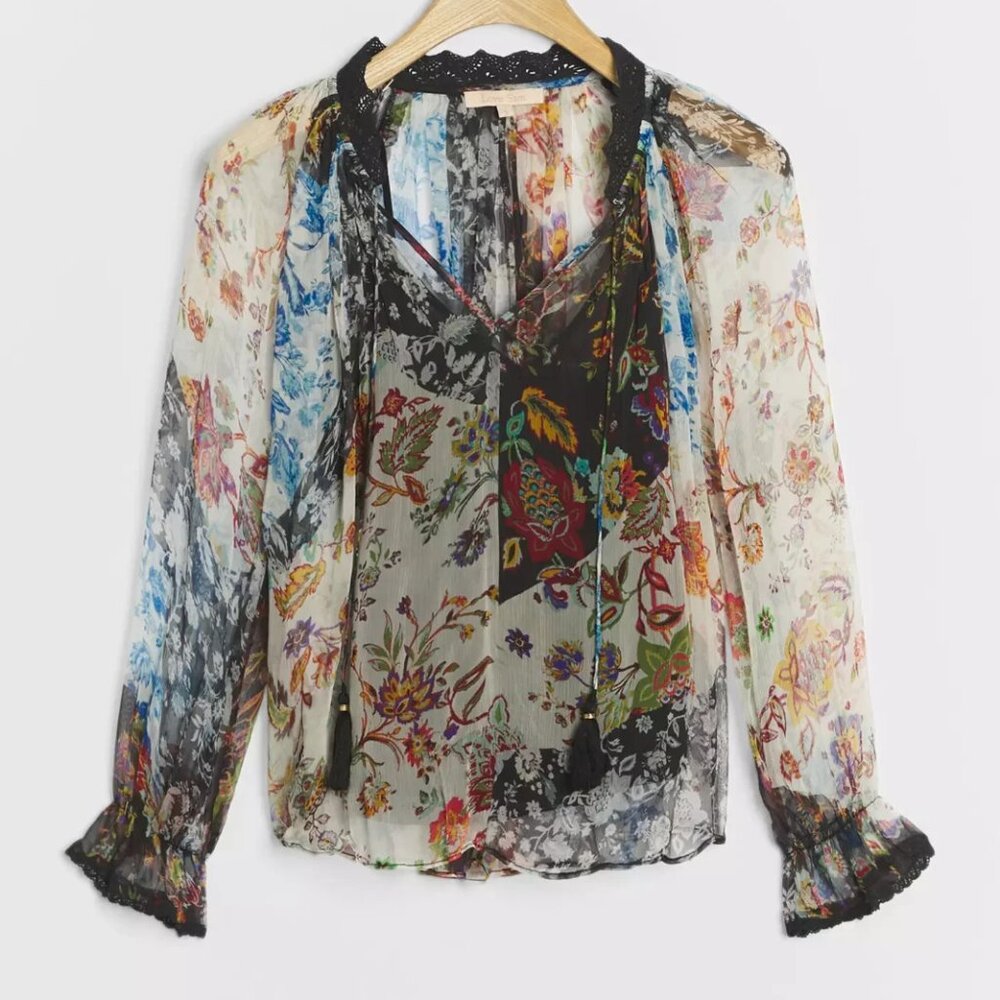 Anthropologie ANNORA BLOUSE size L new with tag cami missing